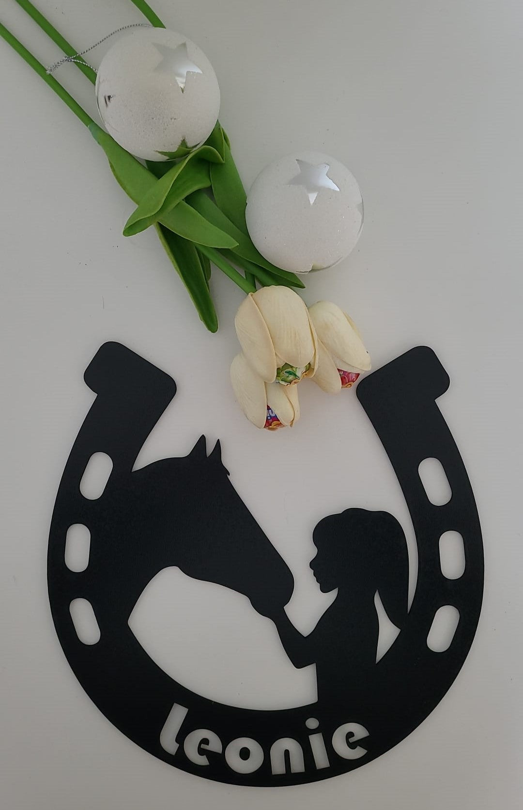 Mädchen mit Pferd Individuelles Wandbild