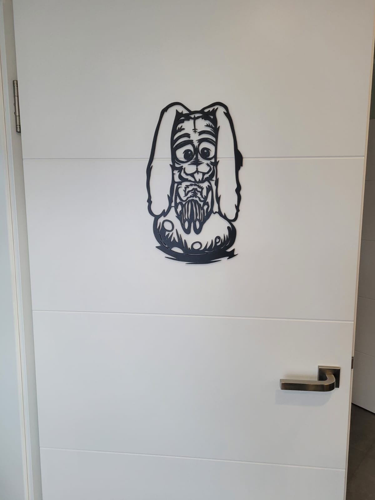 "Crazy Bunny - Osterdeko Wand- und Türschild"