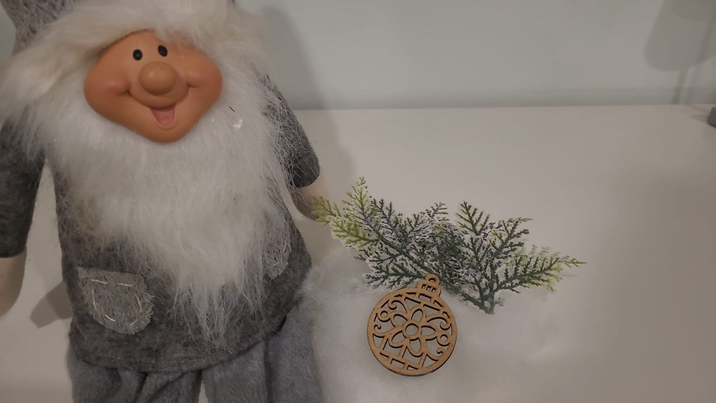 Exquisite Laser-Cut Weihnachtskugel-Kollektion in Geschenkbox
