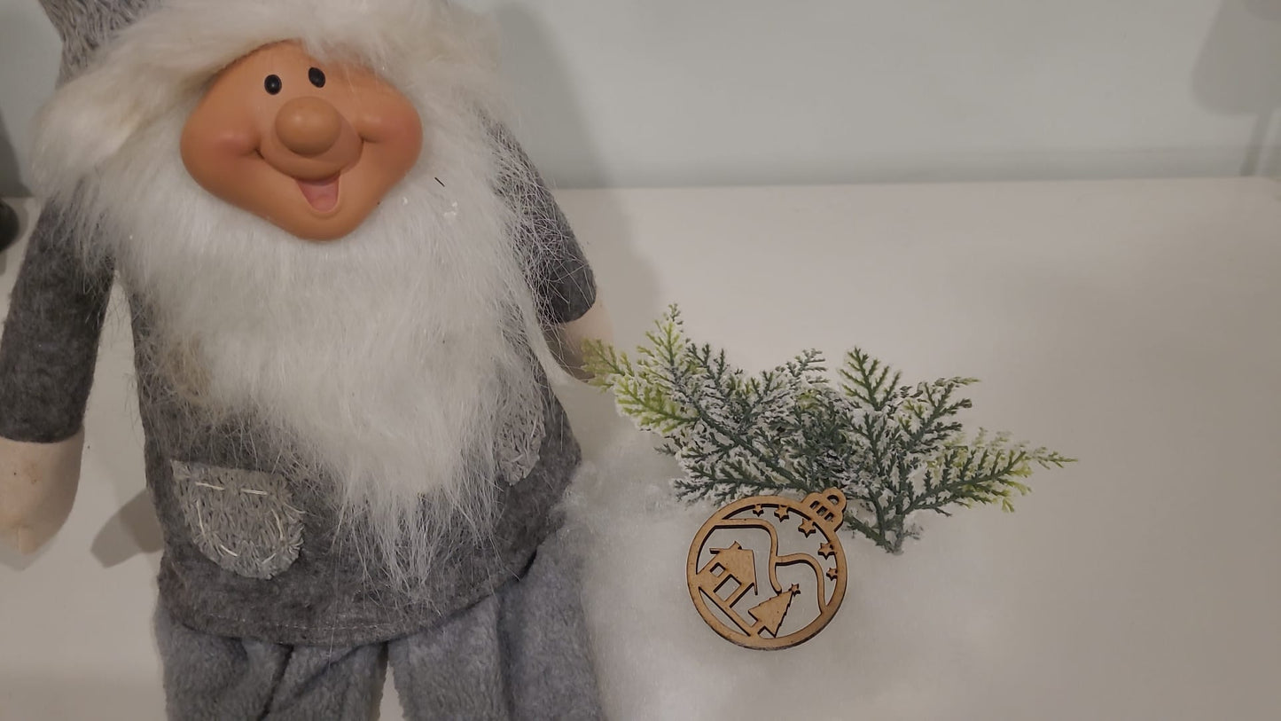 Exquisite Laser-Cut Weihnachtskugel-Kollektion in Geschenkbox