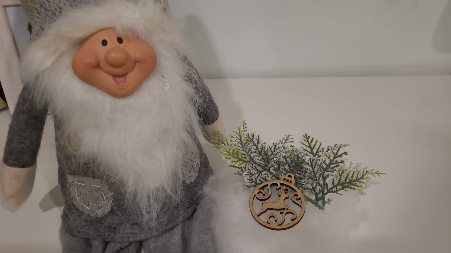 Exquisite Laser-Cut Weihnachtskugel-Kollektion in Geschenkbox