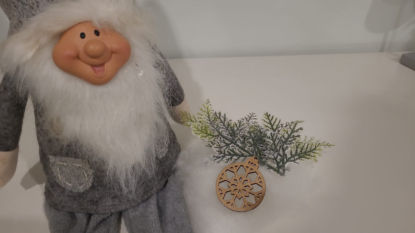 Exquisite Laser-Cut Weihnachtskugel-Kollektion in Geschenkbox