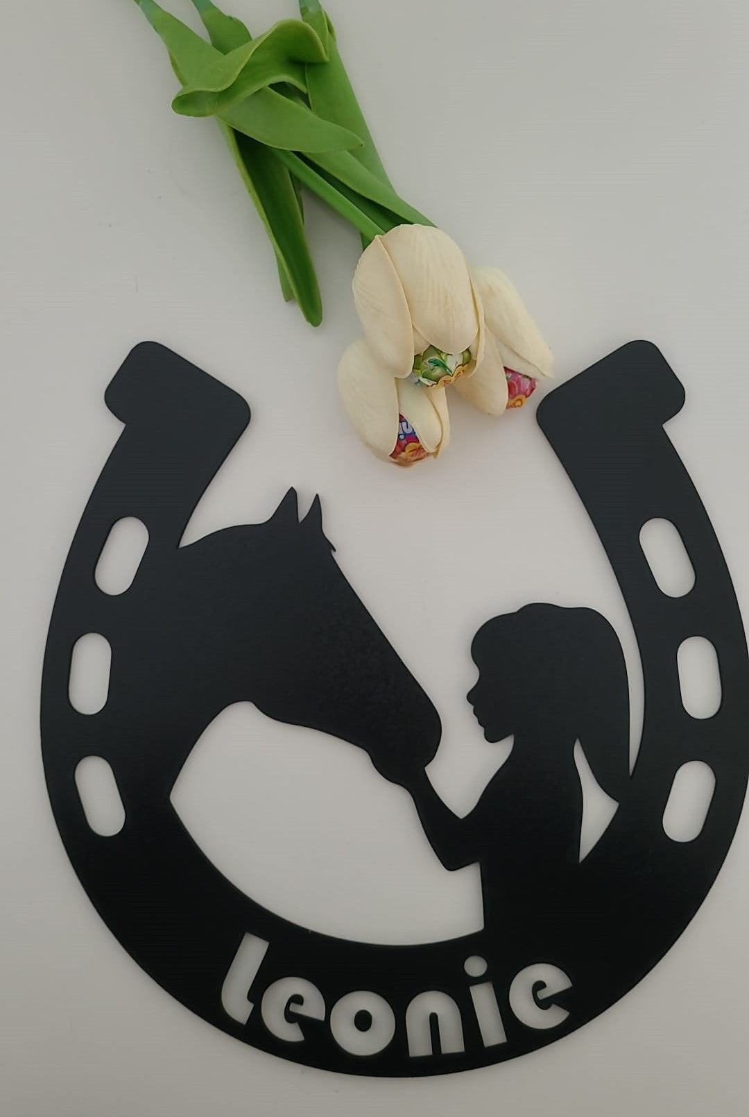 Mädchen mit Pferd Individuelles Wandbild