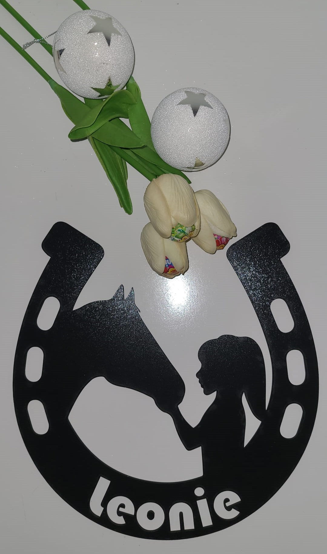 Mädchen mit Pferd Individuelles Wandbild