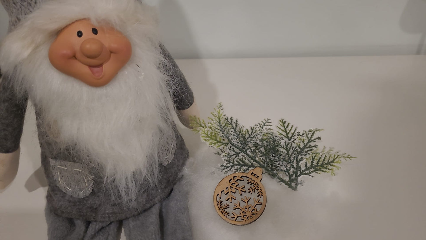 Exquisite Laser-Cut Weihnachtskugel-Kollektion in Geschenkbox