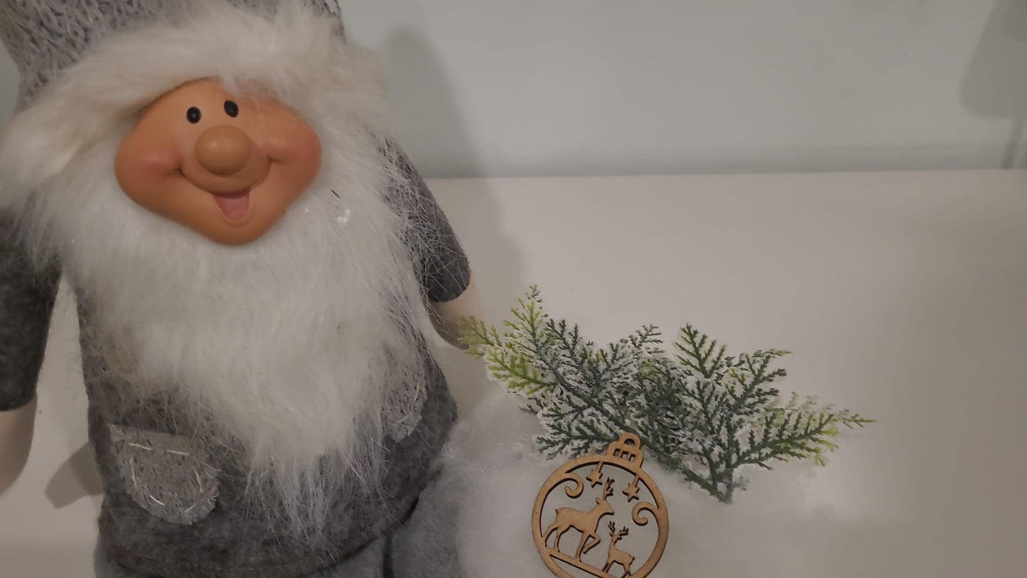Exquisite Laser-Cut Weihnachtskugel-Kollektion in Geschenkbox