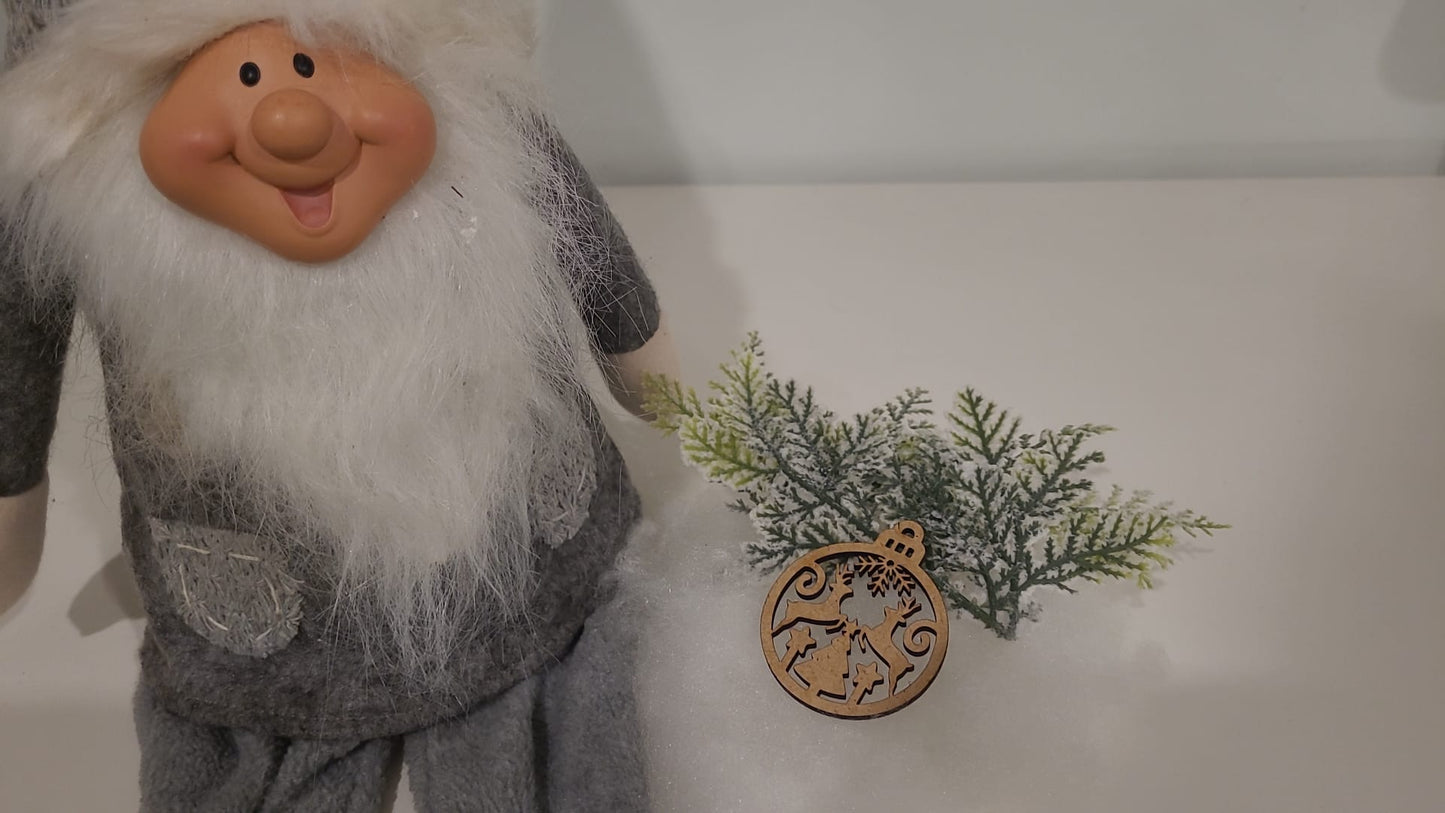 Exquisite Laser-Cut Weihnachtskugel-Kollektion in Geschenkbox
