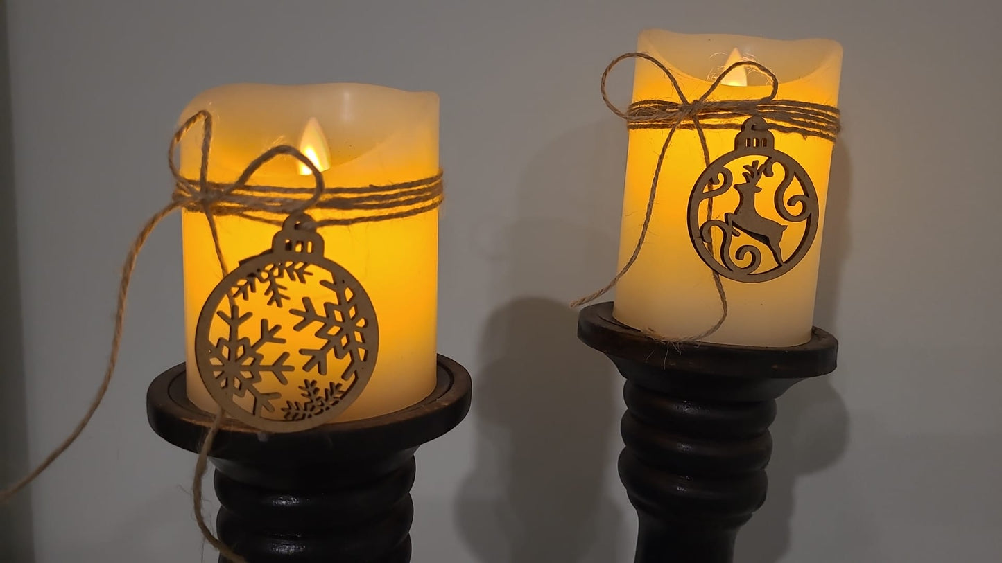 Exquisite Laser-Cut Weihnachtskugel-Kollektion in Geschenkbox